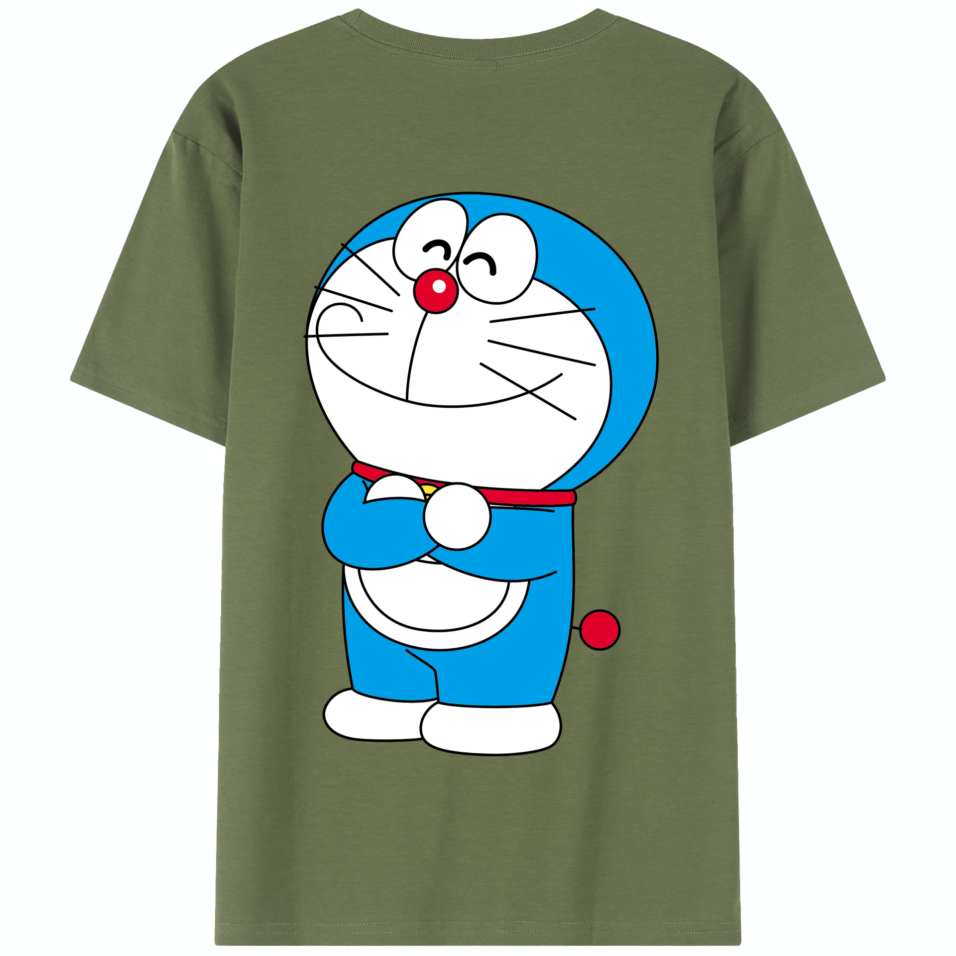 （画像用） ドラえもん Doraemon 綿100％半袖Tシャツ（背面プリント）